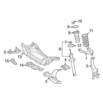 Lexus OE - Front Suspension - Suspension Components (Base RWD)