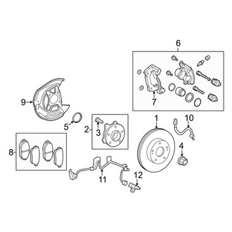 Lexus OE - Front Suspension - Brake Components (AWD)