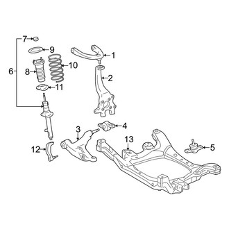 Lexus OE - Front Suspension - Suspension Components (AWD)