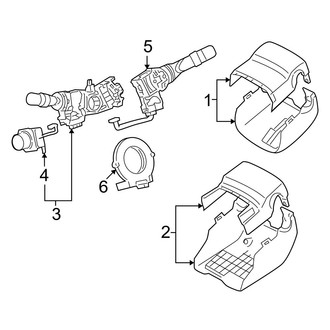 Lexus OE - Steering Column - Shroud, Switches & Levers (Base)