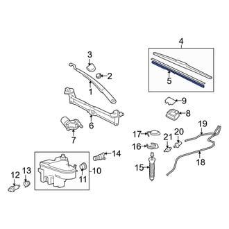 Lexus OE - Front Left Wiper Blade Refill