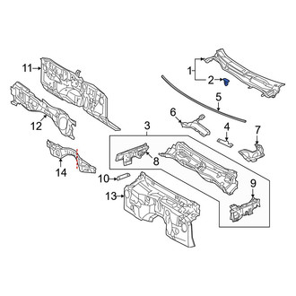 Lexus OE - Cowl Cover Clip