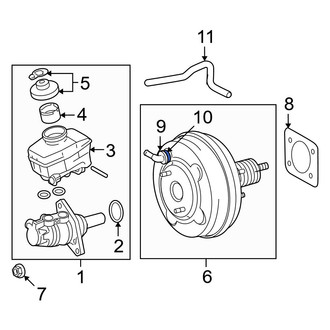 Lexus OE - Power Brake Booster Vacuum Switch Grommet