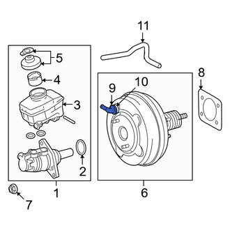 Lexus OE - Power Brake Booster Check Valve