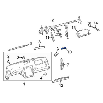 Lexus OE - Right Instrument Panel Crossmember Bolt