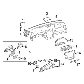 Lexus OE - Instrument Panel Components (Sedan)