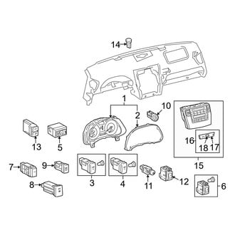 Lexus OE - Instrument Panel - Cluster & Switches