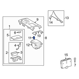 Lexus OE - Console Trim Panel Clip
