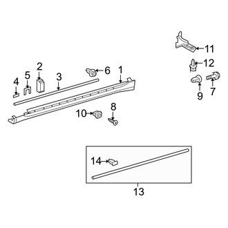 Lexus OE - Pillars, Rocker & Floor - Exterior Trim (Base)
