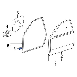 Lexus OE - Front Door Seal Clip