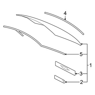 Lexus OE - Back Glass - Glass (Sedan)