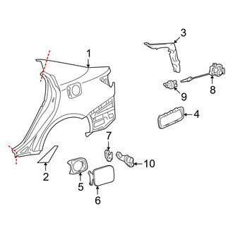 Lexus OE - Quarter Panel & Components (Sedan)