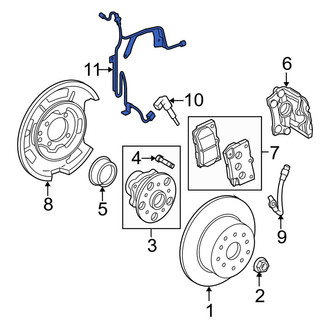 Lexus OE - Rear Right ABS Wheel Speed Sensor Wiring Harness
