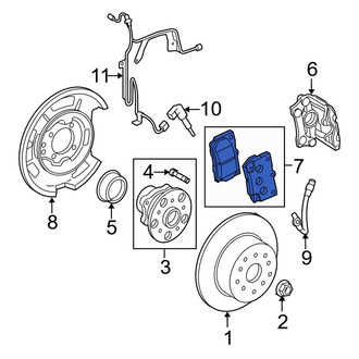 Lexus OE - Rear Disc Brake Pad Set