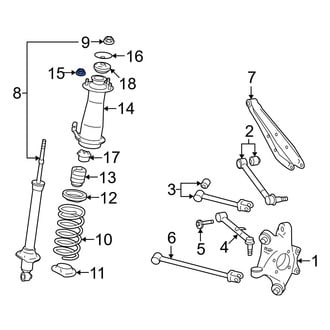 Lexus OE - Suspension Shock Absorber Nut