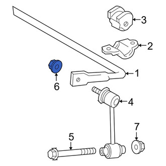 Lexus OE - Rear Suspension Stabilizer Bar Link Nut
