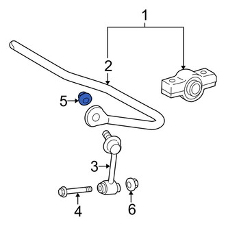 Lexus OE - Rear Suspension Stabilizer Bar Link Nut
