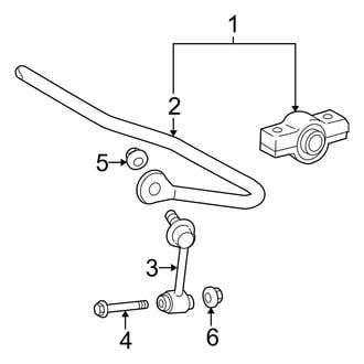 Lexus OE - Rear Suspension - Stabilizer Bar & Components (W/O Sport Suspension), (Base RWD)