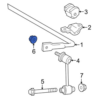 Lexus OE - Rear Suspension Stabilizer Bar Link Nut