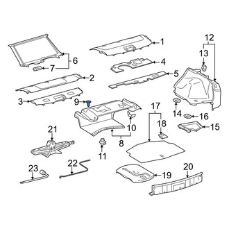 Lexus OE - Luggage Compartment Cover Clip