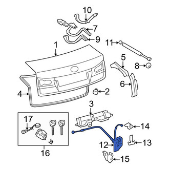 Lexus OE - Rear Deck Lid Latch
