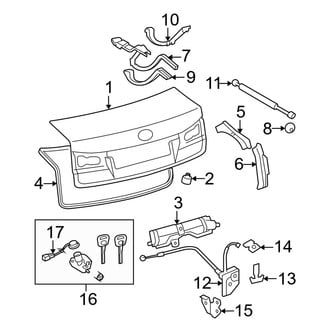 Lexus OE - Trunk Lid - Lid & Components (Sedan)