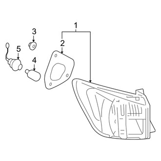 Lexus OE - Rear Lamps - Combination Lamps (On Quarter Panel), (Base)