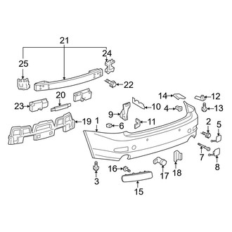 Lexus OE - Rear Bumper - Bumper & Components (Base)