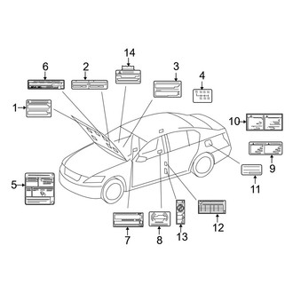 Lexus OE - Information Labels - Labels (Convertible)