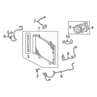 Lexus OE - Air Conditioner & Heater - Condenser, Compressor & Lines