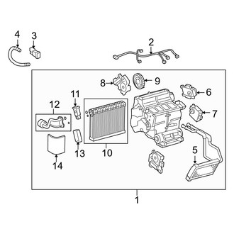Lexus OE - Air Conditioner & Heater - Evaporator & Heater Components