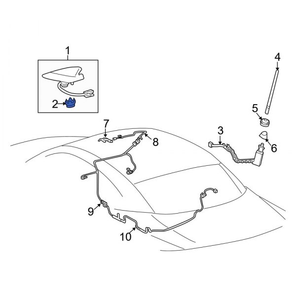 Radio Antenna Base Nut