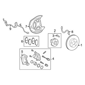 Lexus OE - Front Suspension - Brake Components (C)