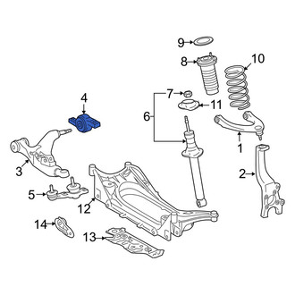 Lexus OE - Front Right Suspension Control Arm Bracket