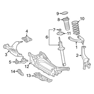 Lexus OE - Front Suspension - Suspension Components (Convertible)
