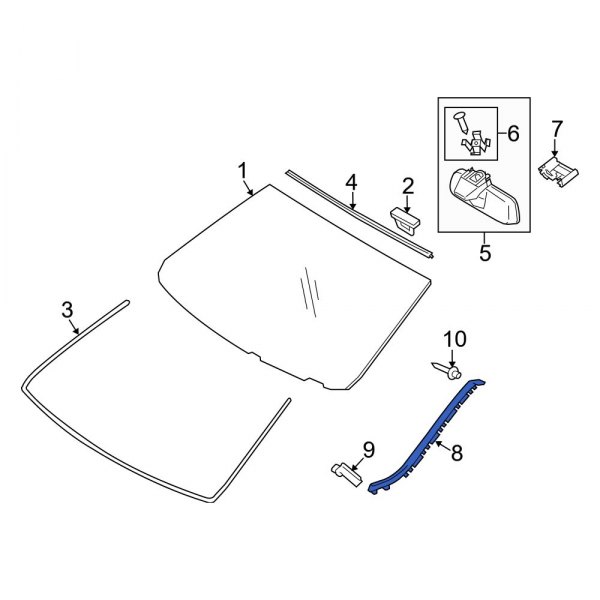 Windshield Molding