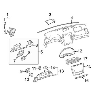 Lexus OE - Instrument Panel Components (Convertible)