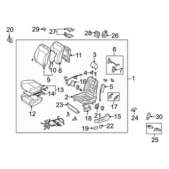 Lexus OE - Seats & Tracks - Front Seat Components (Driver Seat), (Convertible)