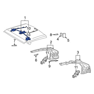 Lexus OE - Front Convertible Top Latch