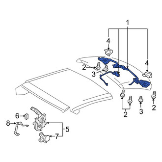 Lexus OE - Rear Convertible Top Latch