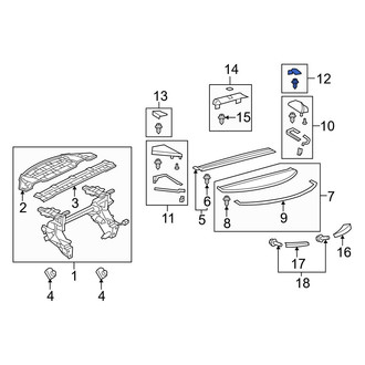 Lexus OE - Right Outer Roll Bar Trim Panel