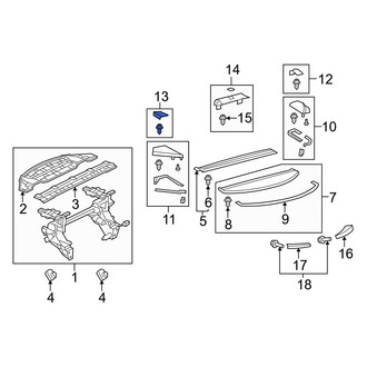 Lexus OE - Left Outer Roll Bar Trim Panel