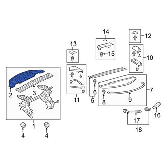 Lexus OE - Front Upper Package Tray