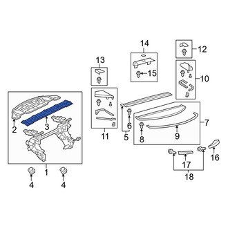 Lexus OE - Rear Upper Package Tray