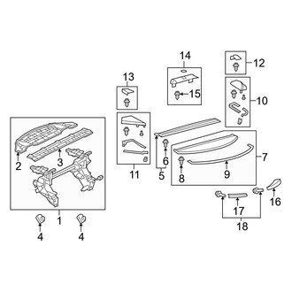 Lexus OE - Retractable Top - Stowage Compartment (Convertible)