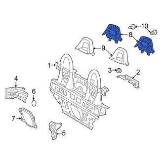 Lexus OE - Right Outer Roll Bar Trim Panel