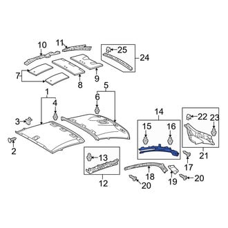 Lexus OE - Rear Left Roof Opening Trim