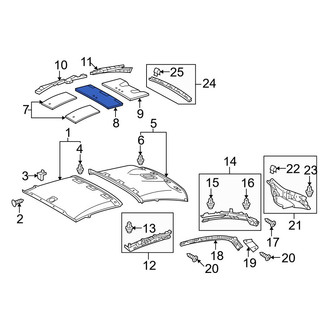 Lexus OE - Center Roof Insulator