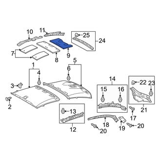 Lexus OE - Rear Roof Insulator