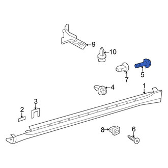 Lexus OE - Deck Lid Finish Panel Screw